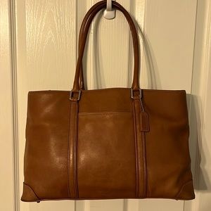 Coach Hampton Business Leather Carryall 7515 Tote Handbag Shoulder Bag